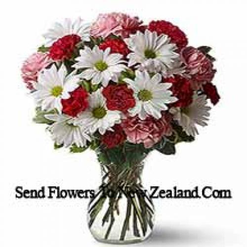 Cute 25 Carnations and Gerberas