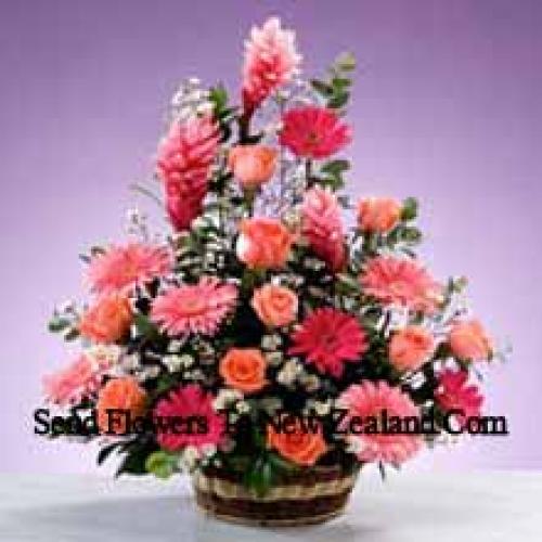 Assorted Stems Flower Basket