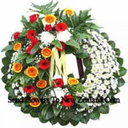 Attractive Assorted Flower Wreath